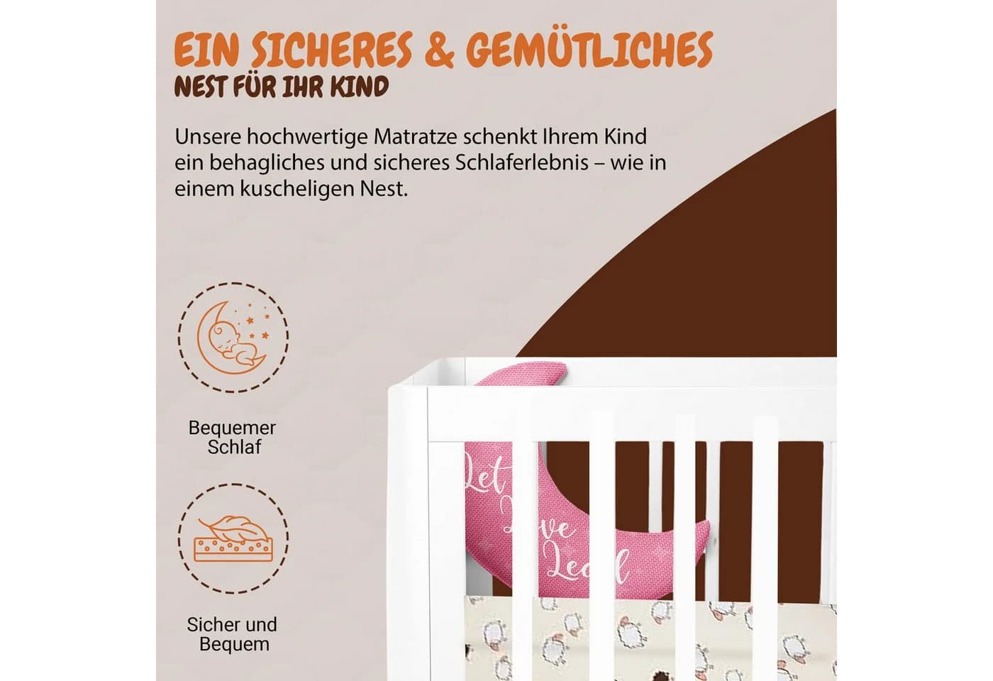 Best for Kids Kindermatratze 70x140 cm Faltbar Allergikergeeignet - Bild 3