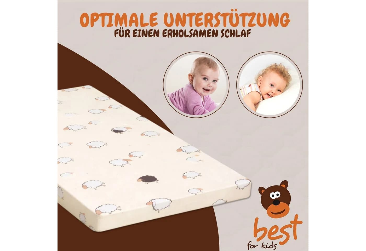 Best for Kids Kindermatratze 70x140 cm Faltbar Allergikergeeignet - Bild 4