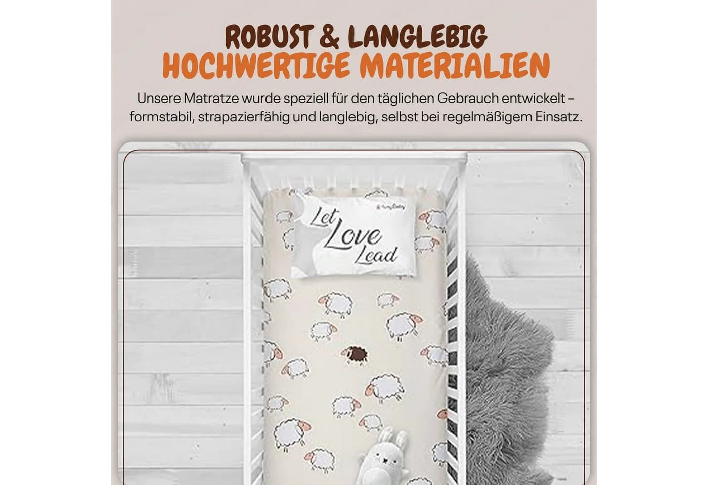 Best for Kids Kindermatratze 70x140 cm Faltbar Allergikergeeignet - Bild 5