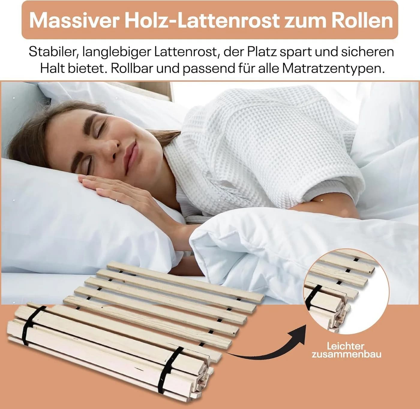 Best for You Rollrost Massivholz 10 Latten stabil