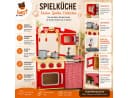 Best for Kids Spielküche Kinderküche chili Rot – MDF Holz mit Zubehör Bild 3