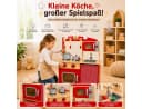 Best for Kids Spielküche Kinderküche chili Rot – MDF Holz mit Zubehör Bild 4