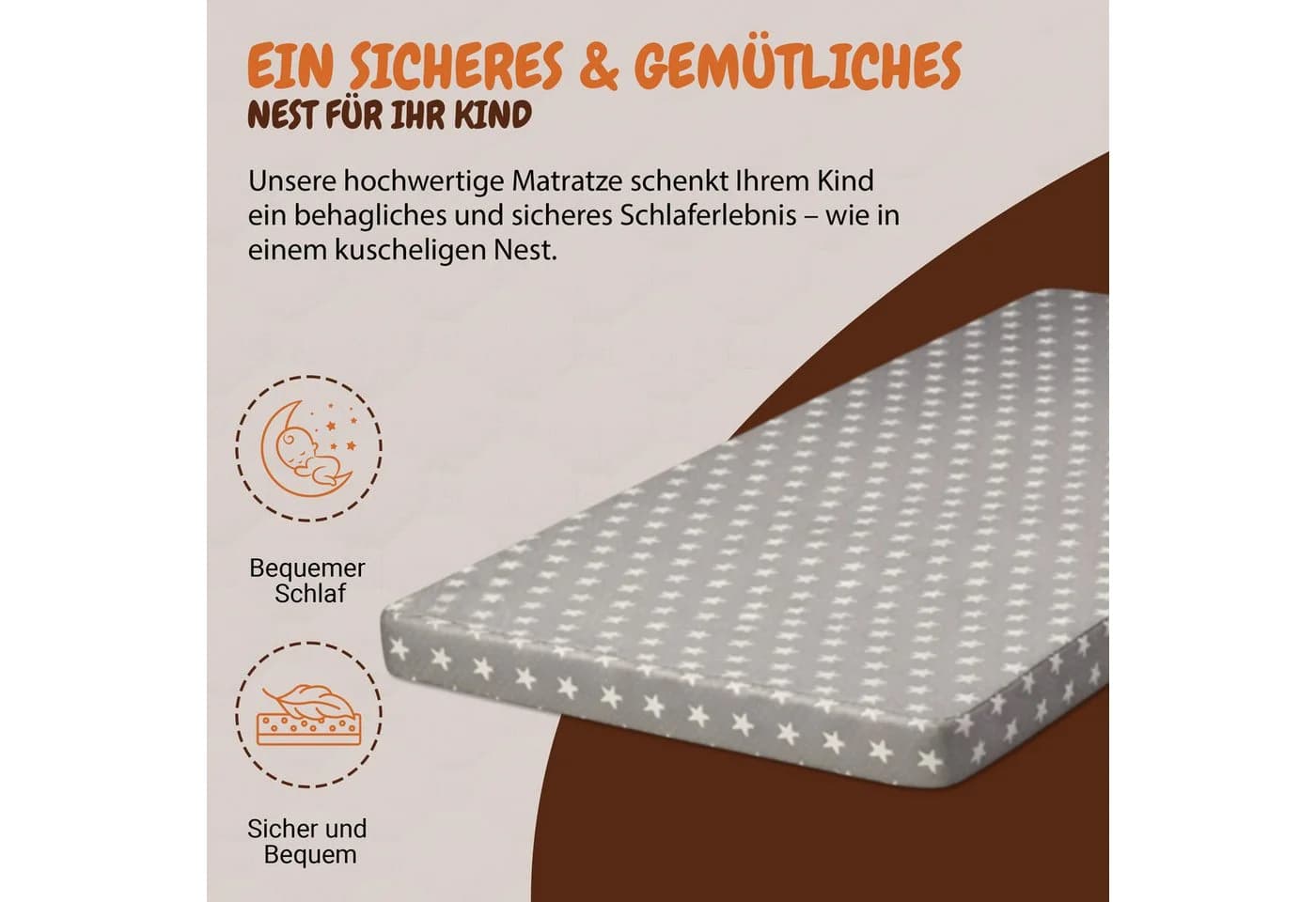 Best for Kids Kindermatratze Grau Faltbar Allergikergeeignet - Bild 3