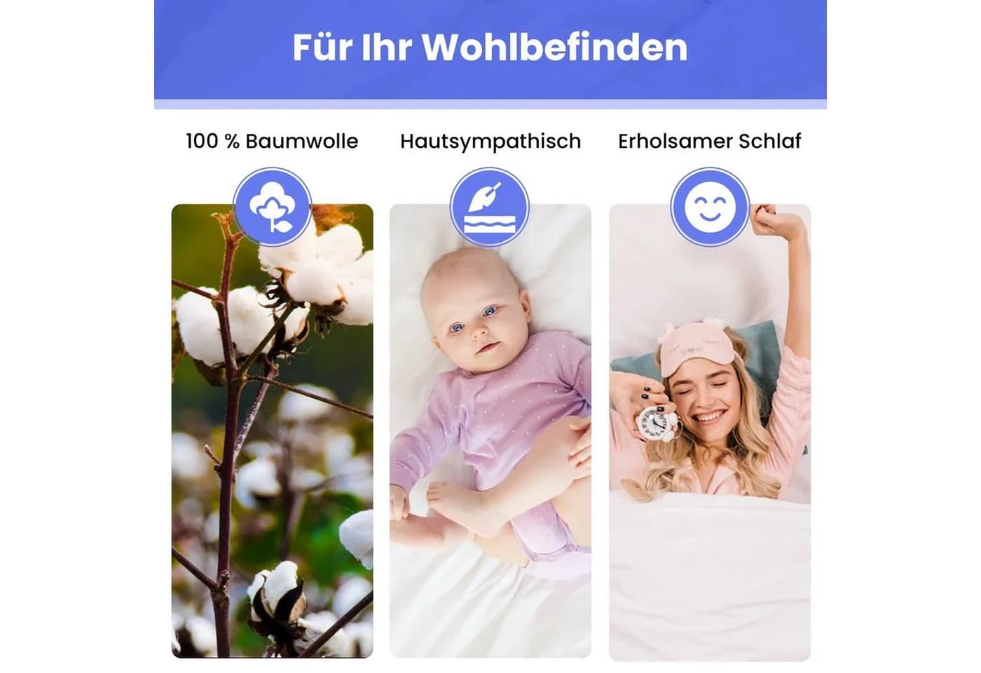 Best for You Spannbettlaken Jersey-Spannbettlaken – Kuscheliger Schlafkomfort & perfekte Passform - Bild 3