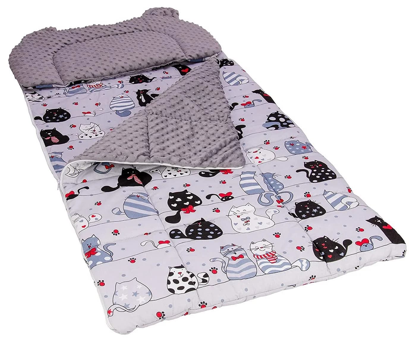 Best for Kids Kinderschlafsack Set Wendbar mit Kissen & Tasche Rosa - Bild 5