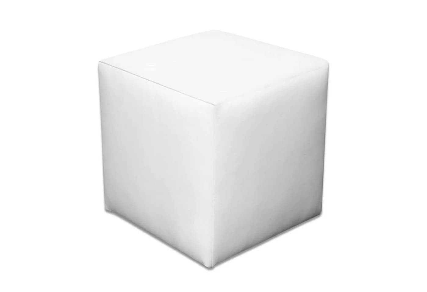 Best for Home Sitzwürfel Weiß Kunstleder Modern - Bild 2