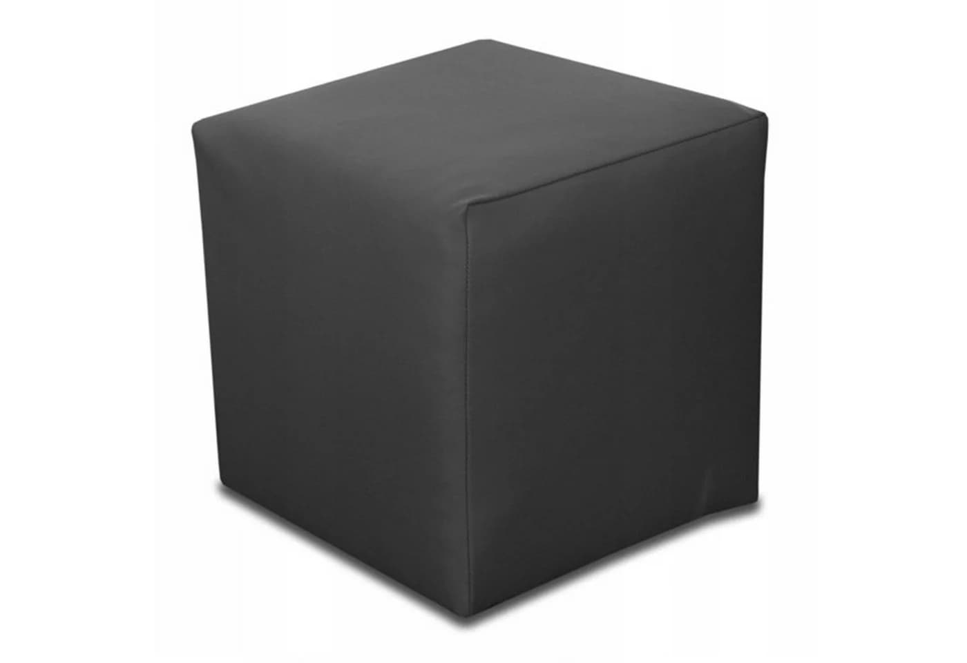 Best for Home Sitzhocker Grau Kunstleder 40x40x40 cm