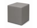 Best for Home Sitzhocker Grau Kunstleder 40x40x40 cm Bild 2