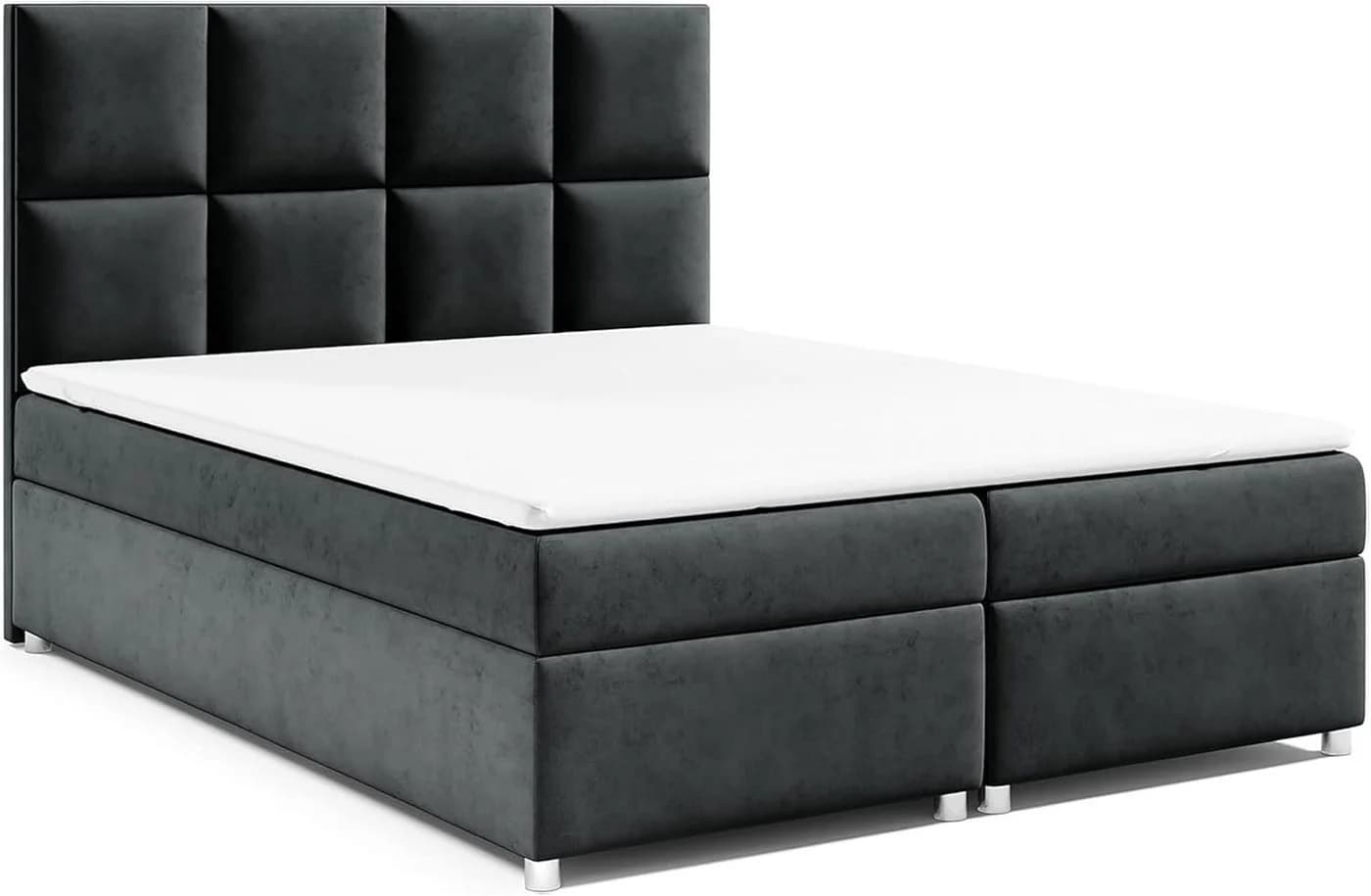 Best for Home Boxspringbett Trinity K-2 Schwarz mit Stauraum & Topper - Bild 2
