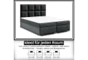 Best for Home Boxspringbett Trinity K-2 Schwarz mit Stauraum & Topper Bild 4