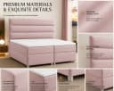 Best for Home Boxspringbett Trinity K1 Rosa mit Bettkasten Bild 4