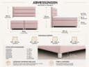 Best for Home Boxspringbett Trinity K1 Rosa mit Bettkasten Bild 5
