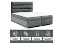 Best for Home Boxspringbett Trinity K1 mit Bettkasten & Bonell-Matratze Graphit Bild 1