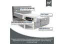 Best for Home Boxspringbett Trinity K1 mit Bettkasten & Bonell-Matratze Graphit Bild 4
