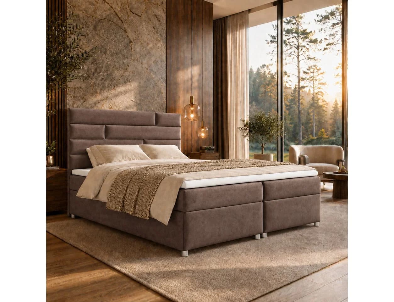 Best for Home Boxspringbett Trinity K-5 mit Stauraum & Topper - Bild 2