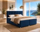 Best for Home Boxspringbett Trinity K-10 mit Bettkasten und Topper Blau Bild 2