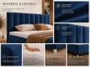 Best for Home Boxspringbett Trinity K-10 mit Bettkasten und Topper Blau Bild 4