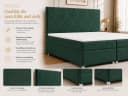 Best for Home Boxspringbett Trinity K-7 mit Bettkasten & Topper H3 Bild 4