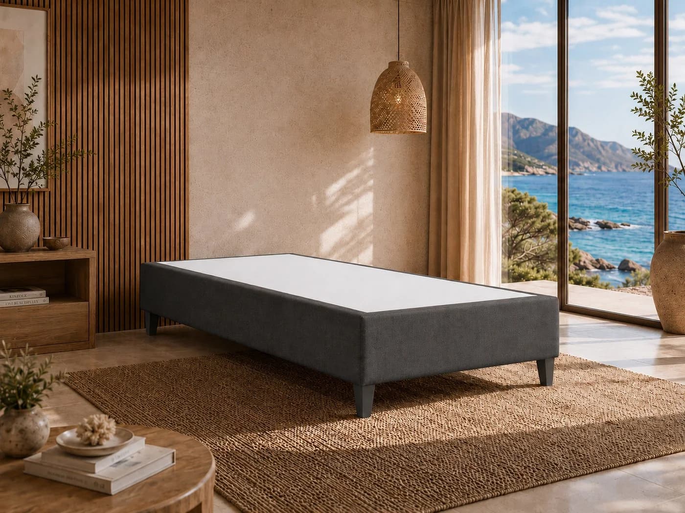 Best for Home Boxspringbettgestell Trinity Massivholz Schwarz - Bild 2