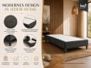 Best for Home Boxspringbettgestell Trinity Massivholz Schwarz Bild 3