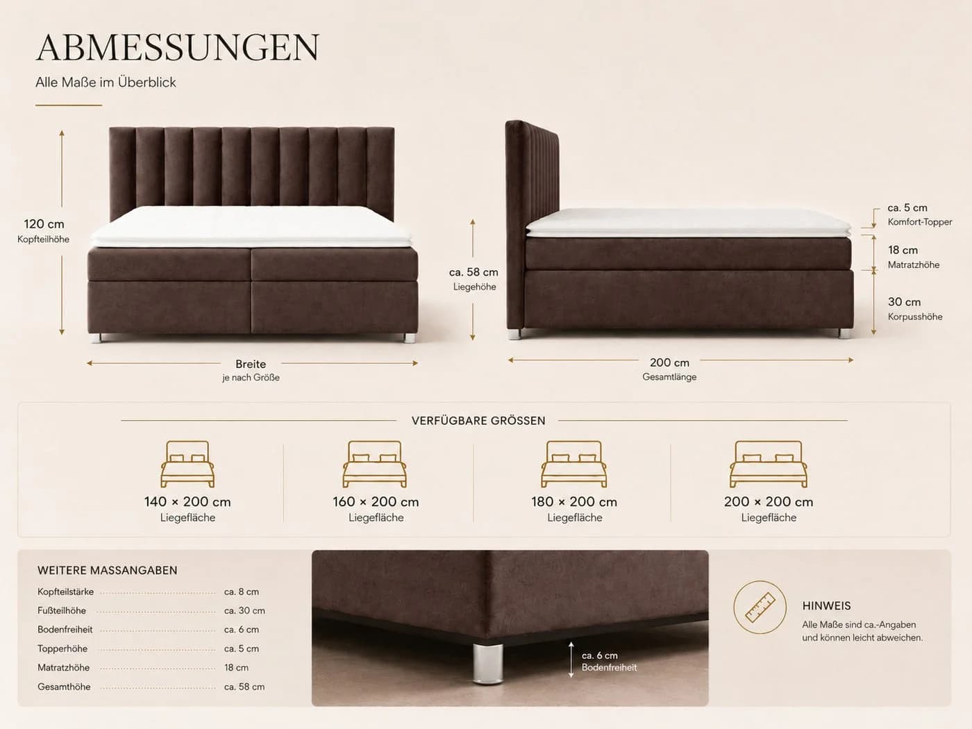 Best for Home Boxspringbett Trinity K-10 mit Bettkasten und Topper - Bild 5