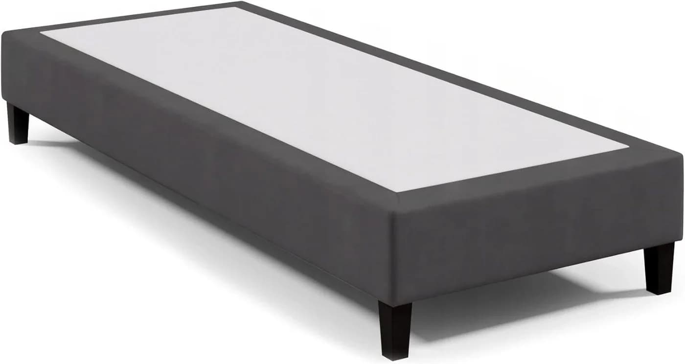 Elegantes Boxspringbett aus Holz und Stoff - Bild 2