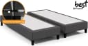 Elegantes Boxspringbett aus Holz und Stoff Bild 4