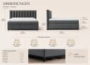 Best for Home Boxspringbett Trinity K-10 mit Bettkästen grau Bild 5