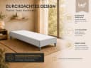 Best for Home Boxspringbett Trinity Grau Massivholz Einzelbett Bild 3