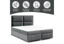 Best for Home Boxspringbett Trinity K-11 mit Bettkasten und Topper Graphit Bild 1