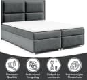 Best for Home Boxspringbett Trinity K-11 mit Bettkasten und Topper Graphit Bild 3