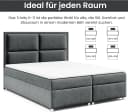 Best for Home Boxspringbett Trinity K-11 mit Bettkasten und Topper Graphit Bild 4