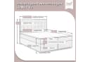 Best for Home Boxspringbett Trinity K-9 Rosa mit Bettkasten & Topper Bild 1