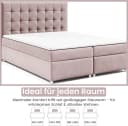 Best for Home Boxspringbett Trinity K-9 Rosa mit Bettkasten & Topper Bild 4