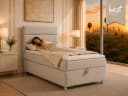 Best for Home Boxspringbett K-4 Beige mit Stauraum & Topper Bild 1