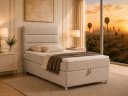 Best for Home Boxspringbett K-4 Beige mit Stauraum & Topper Bild 2