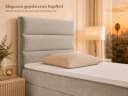 Best for Home Boxspringbett K-4 Beige mit Stauraum & Topper Bild 4