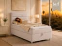 Best for Home Boxspringbett K-4 mit Stauraum, Topper & Bonellfederkern Creme Bild 1