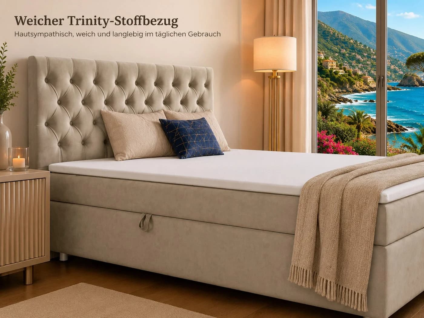 Best for Home Boxspringbett Trinity K-14 7-Zonen Bonell Federkern - Bild 4