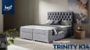 Best for Home Boxspringbett Trinity K14 mit Bettkasten Beige Samt Bild 1