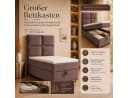 Best for Home Boxspringbett Trinity K-2 mit Bettkasten & Topper Braun Bild 5