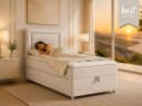 Best for Home Boxspringbett Trinity K-3 mit Bettkasten und Topper Beige Bild 1