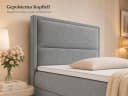 Best for Home Boxspringbett K-11 SINGLE mit Bettkasten grau Bild 4