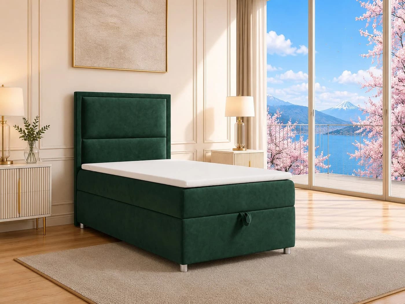 Best for Home Boxspringbett K-11 SINGLE mit Bettkasten und Bonellfederkern - Bild 2