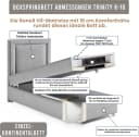 Boxspringbett aus Massivholz mit Bonellfederkern Bild 4