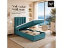 Boxspringbett aus Massivholz mit Bonellfederkern und Topper Bild 1