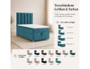 Boxspringbett aus Massivholz mit Bonellfederkern und Topper Bild 3