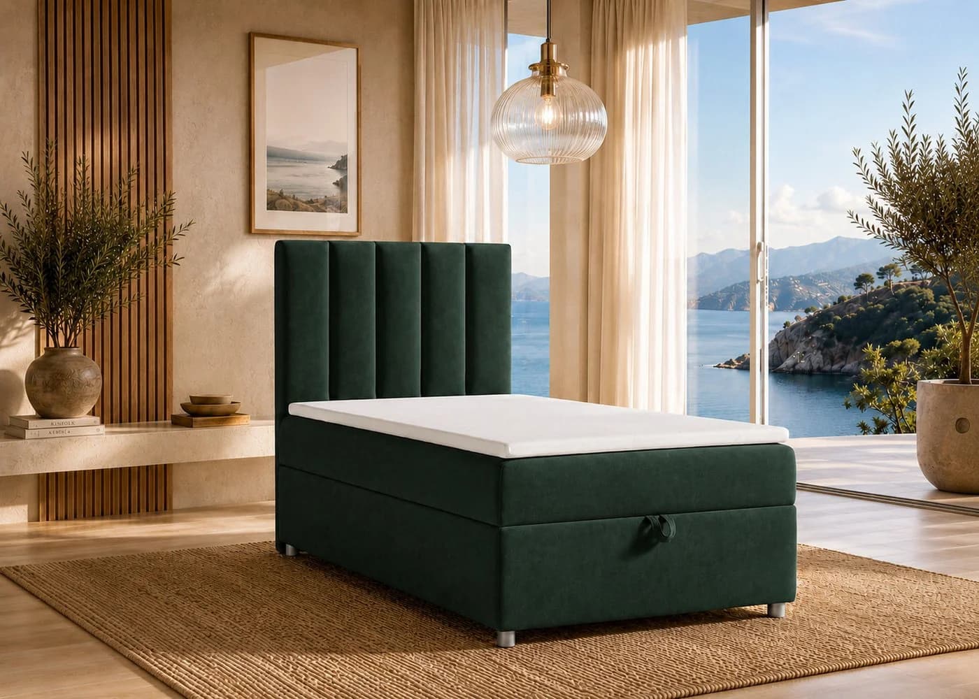 Best for Home Boxspringbett Trinity K10 SINGLE mit Bettkasten & Topper H3 - Bild 2