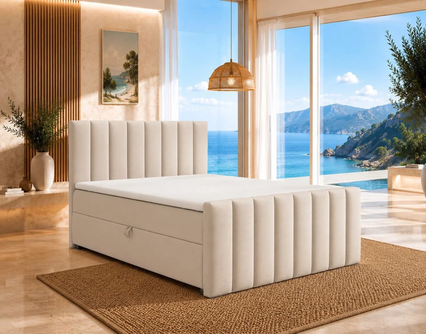 Best for Home Boxspringbett Trinity K10 mit Stauraum, Bonellmatratze & Topper - Bild 2