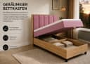 Best for Home Boxspringbett Trinity K-10 mit Bettkasten & Topper Rosa Bild 1